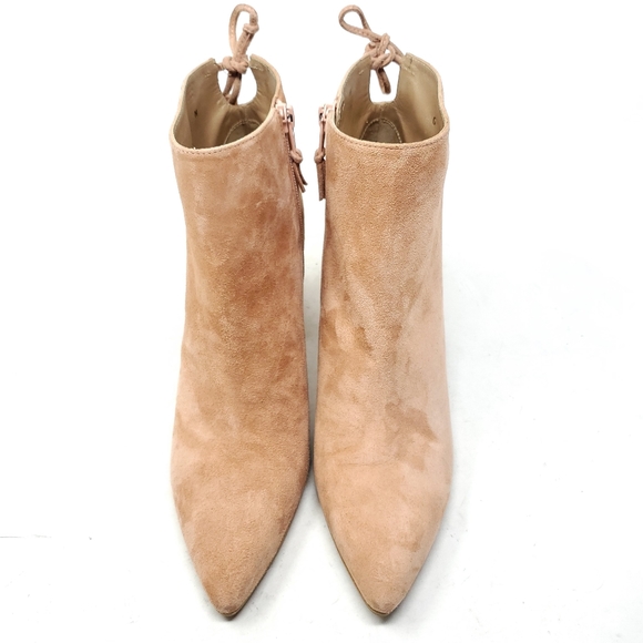Stuart Weitzman Grandiose Blush Pink Suede Boots - Picture 7 of 12